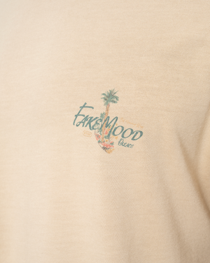 UNISEX GARMENT DYE LIMITED FM PALACE TEE - LATTE