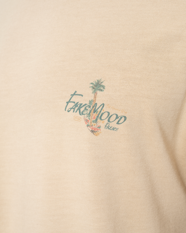 UNISEX GARMENT DYE LIMITED FM PALACE TEE - LATTE