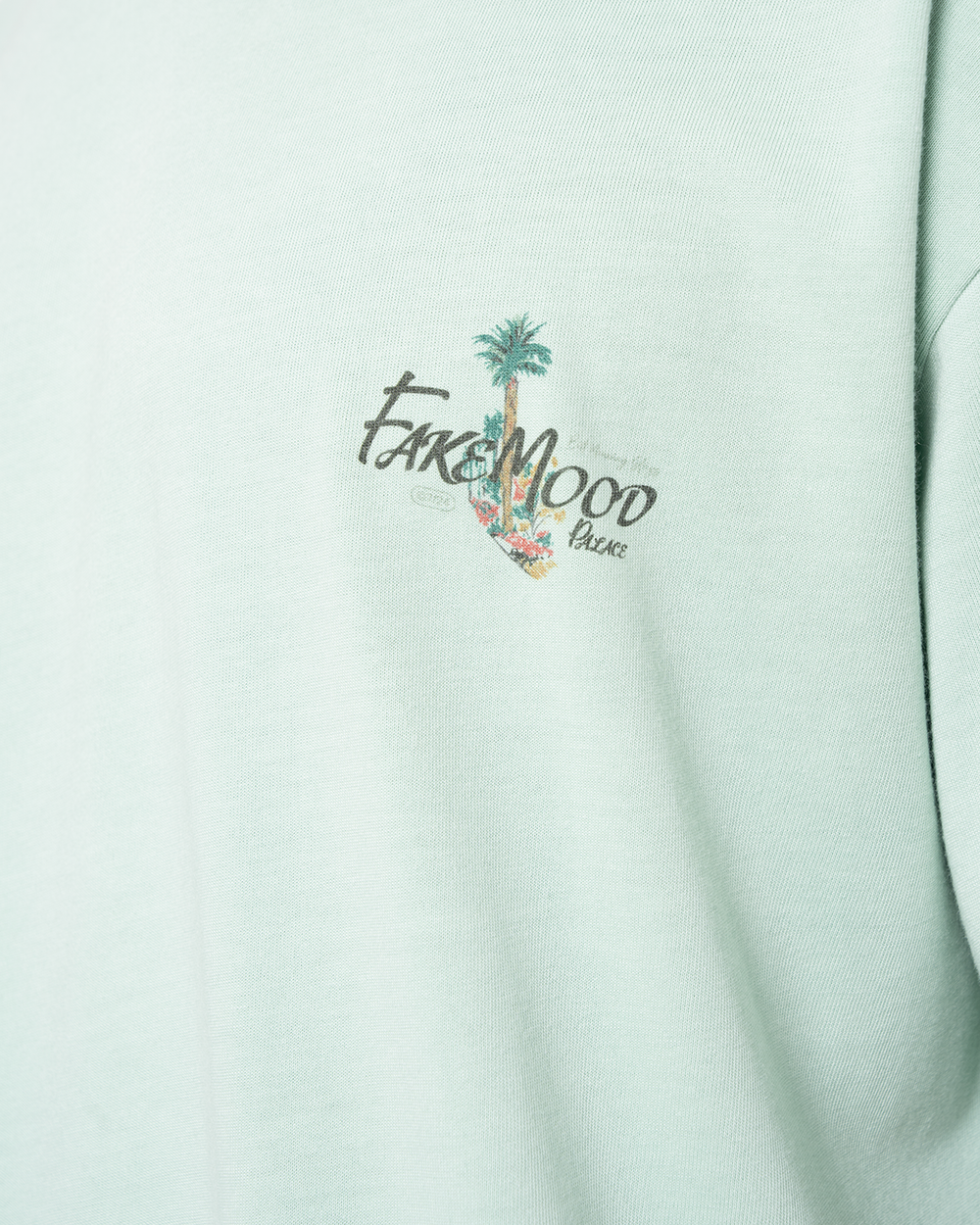 UNISEX GARMENT DYE LIMITED FM PALACE TEE - PASTEL GREEN