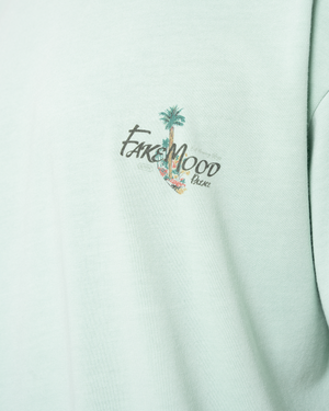 UNISEX GARMENT DYE LIMITED FM PALACE TEE - PASTEL GREEN
