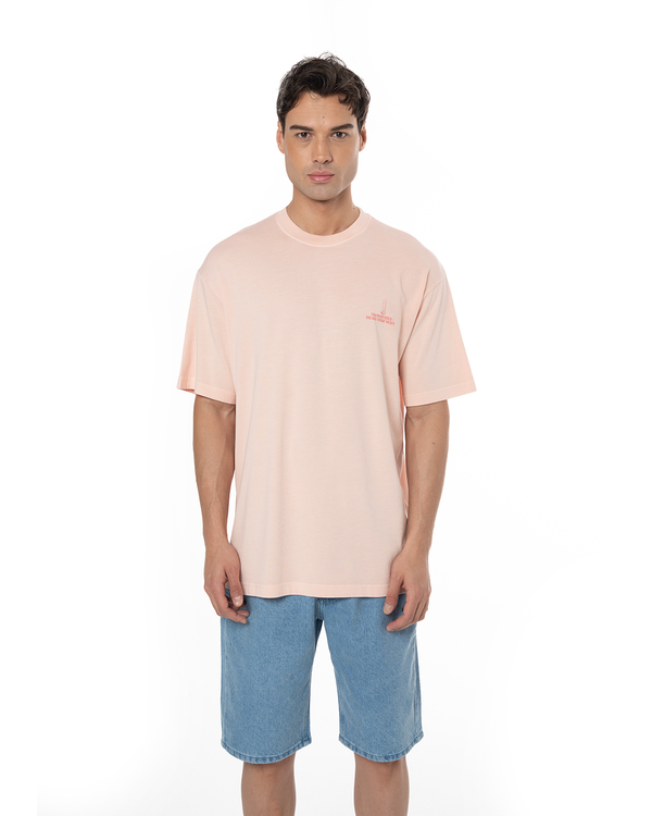 UNISEX GARMENT DYE LIMITED FM VOYAGE TEE - CANDY PINK