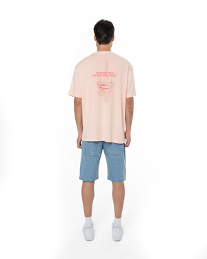 UNISEX GARMENT DYE LIMITED FM VOYAGE TEE - CANDY PINK