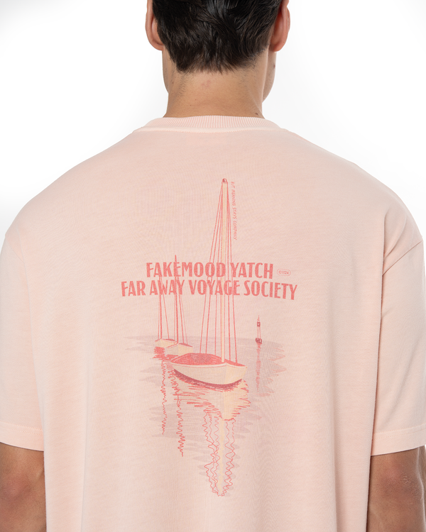 UNISEX GARMENT DYE LIMITED FM VOYAGE TEE - CANDY PINK