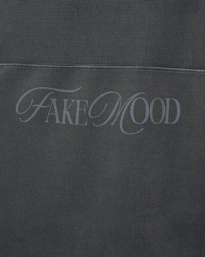 UNISEX HEAVY RIB BOXY TSHIRT - HARD COAL