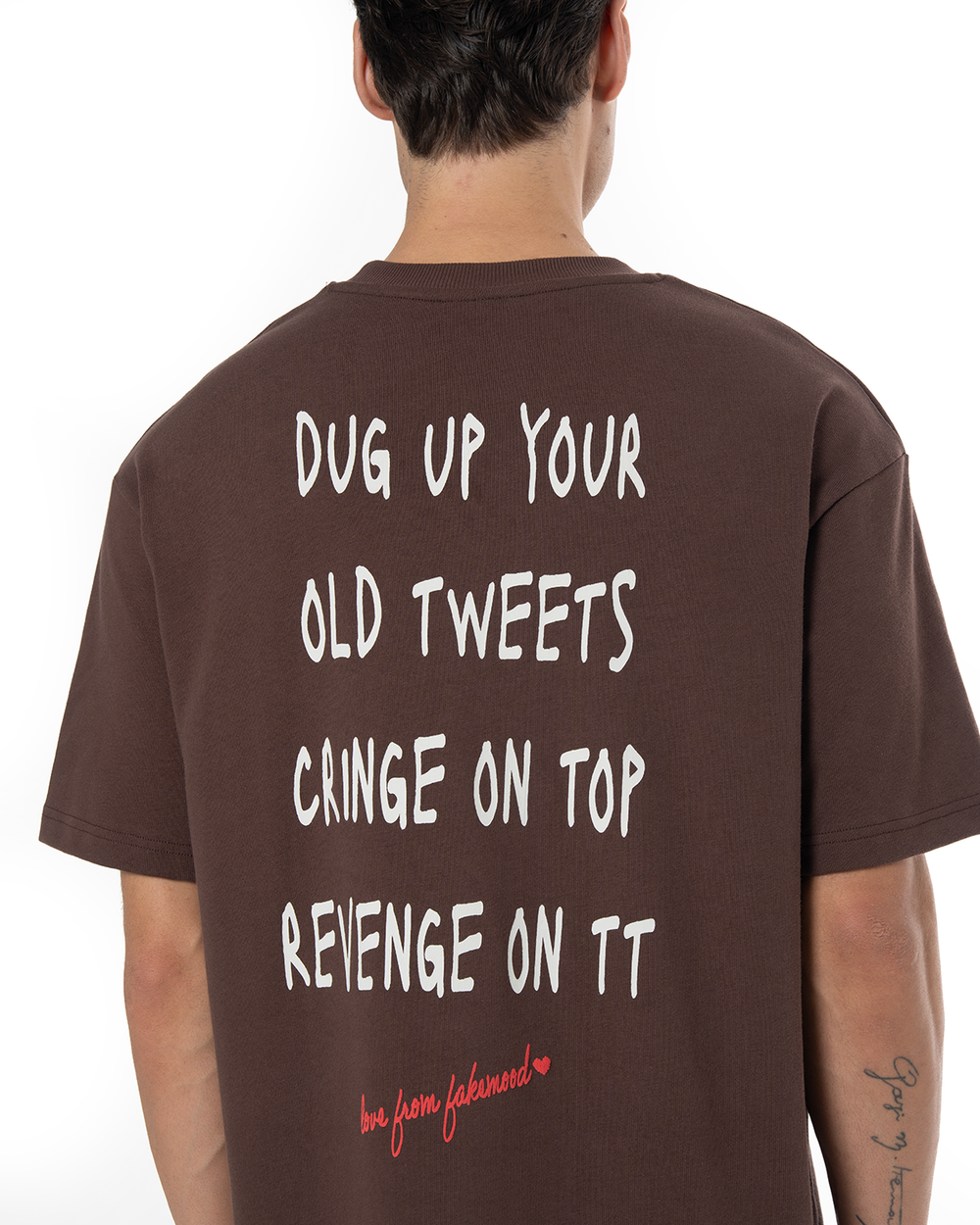 UNISEX TWITTER - LOVE FROM FM SERIES #2 TEE - COCOA BROWN