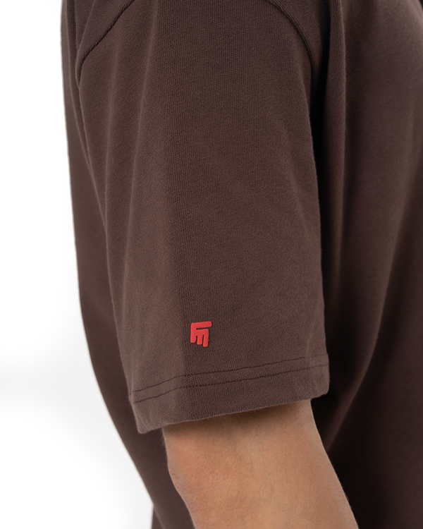 UNISEX TWITTER - LOVE FROM FM SERIES #2 TEE - COCOA BROWN
