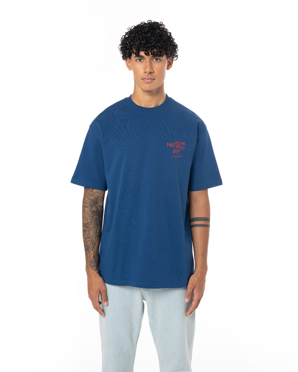 UNISEX FAKE LOVE - LOVE FROM FM SERIES #4 TEE - NAVY