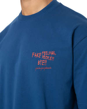 UNISEX FAKE LOVE - LOVE FROM FM SERIES #4 TEE - NAVY