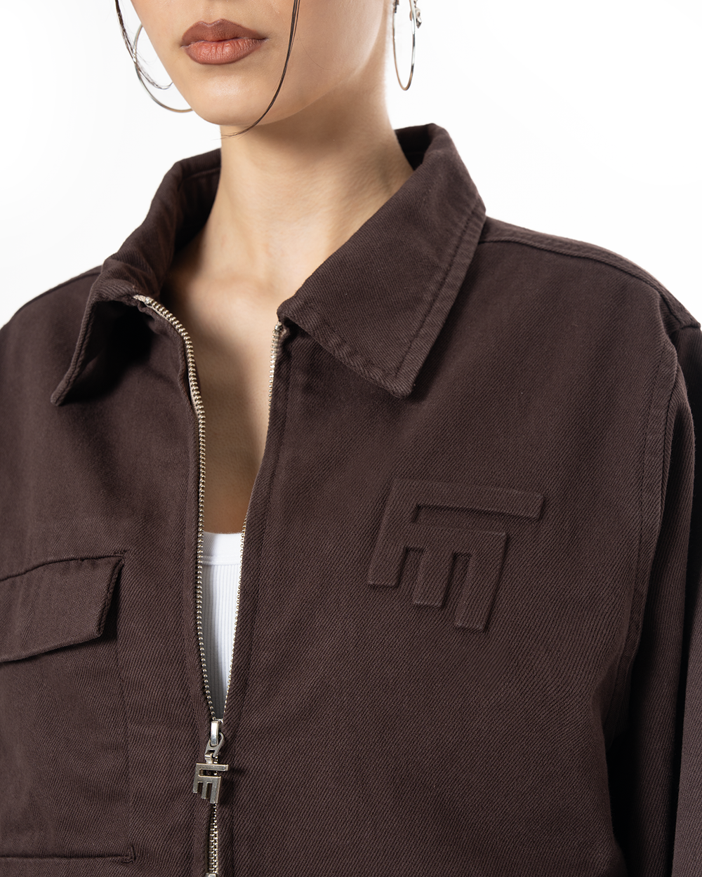 UNISEX DETROIT NON DENIM JACKET - BROWN
