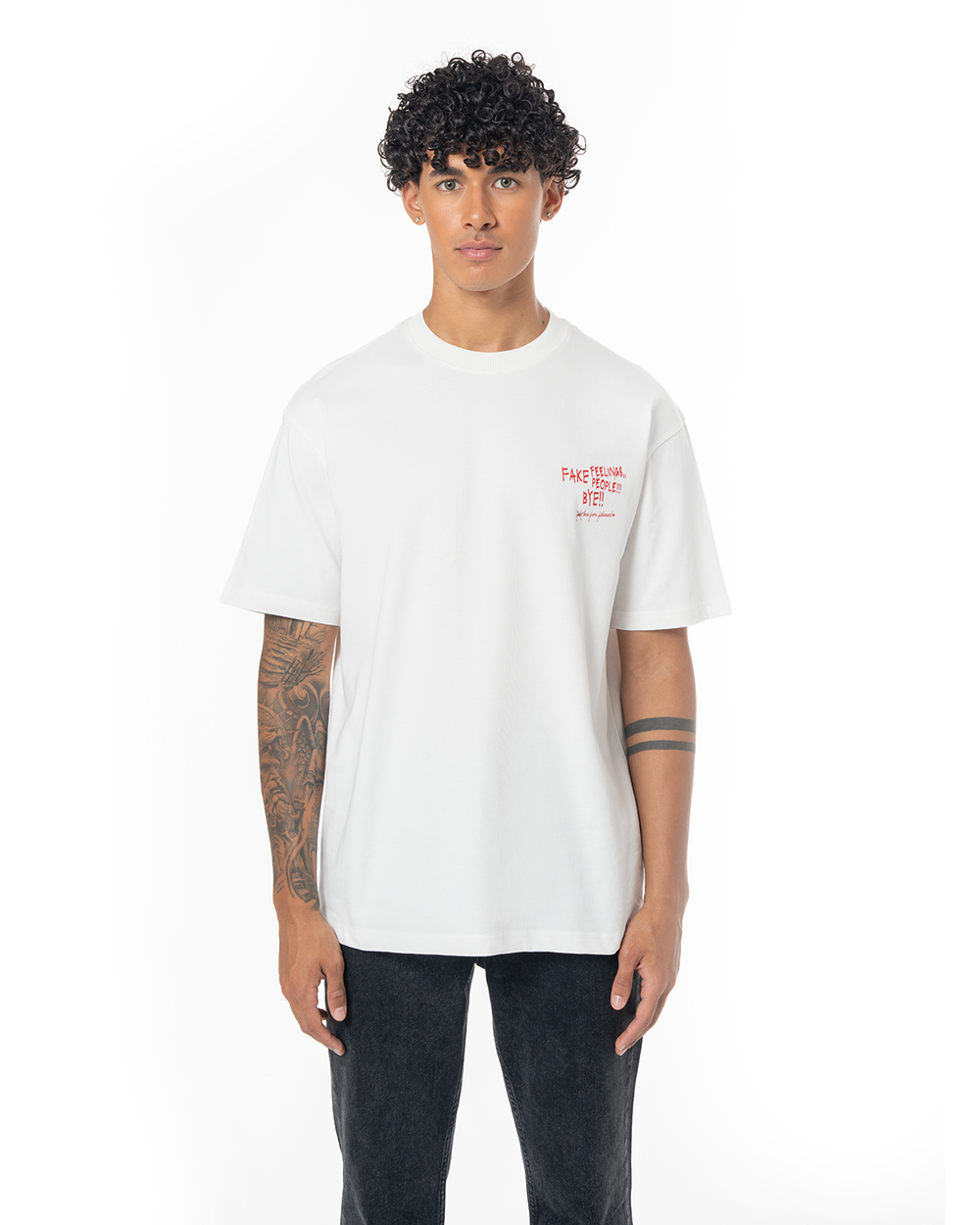 UNISEX FAKE LOVE - LOVE FROM FM SERIES #4 TEE - WHITE