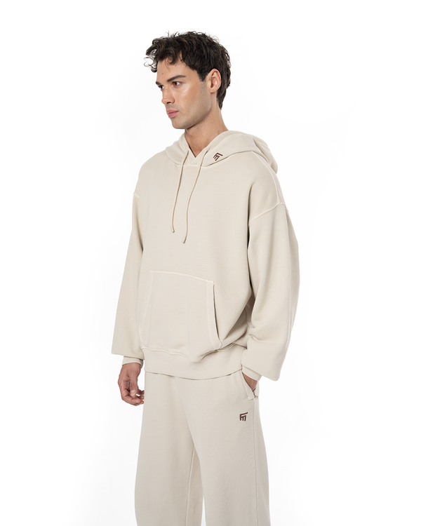 UNISEX CORE HOODIE - BEIGE