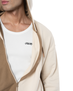 UNISEX ASYMMETRIC ZIP FULL ZIP SWEATSHIRT