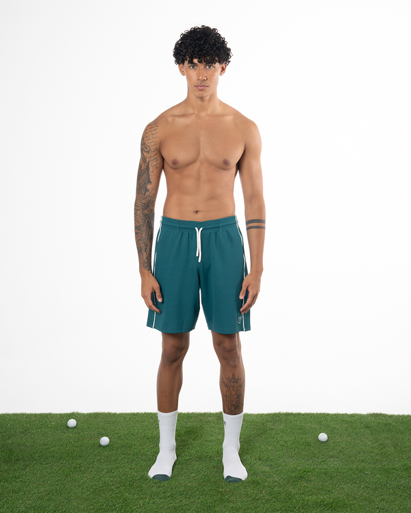 COLLARED JERSEY SHORT - GREEN