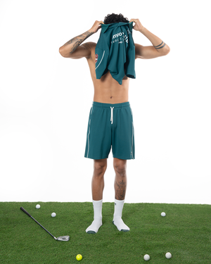 COLLARED GOLF CLUB JERSEY TOP - GREEN