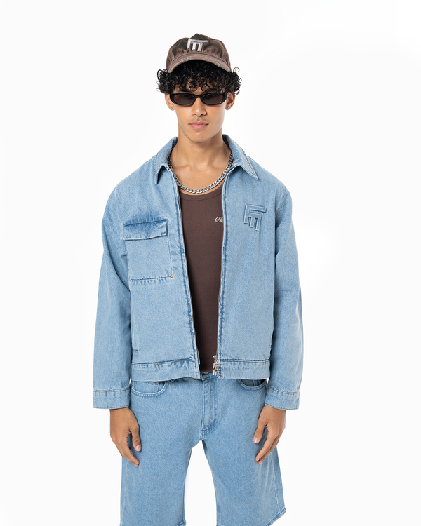 UNISEX DETROIT DENIM JACKET - BLUE