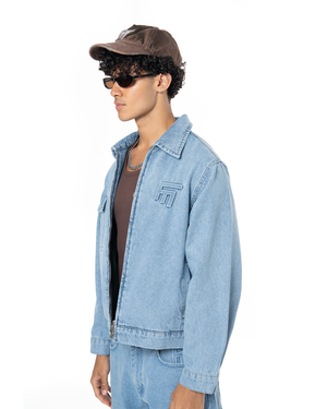 UNISEX DETROIT DENIM JACKET - BLUE