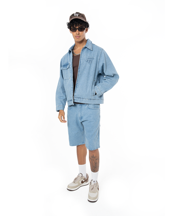 UNISEX DETROIT DENIM JACKET - BLUE