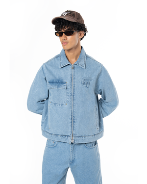 UNISEX DETROIT DENIM JACKET - BLUE
