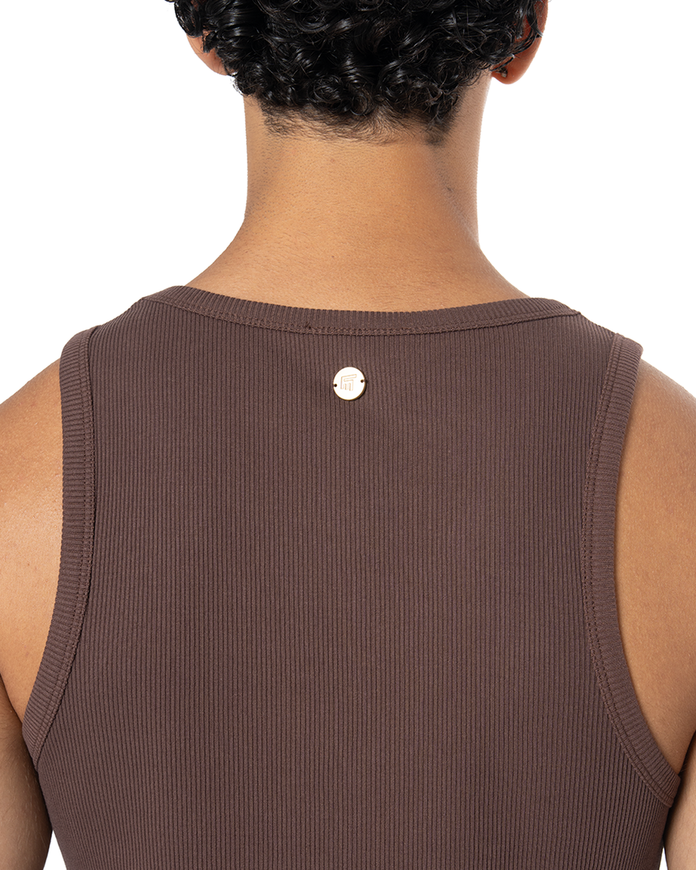 ERKEK FAKEMOOD NAKIŞLI TOP TANK - KAHVERENGİ