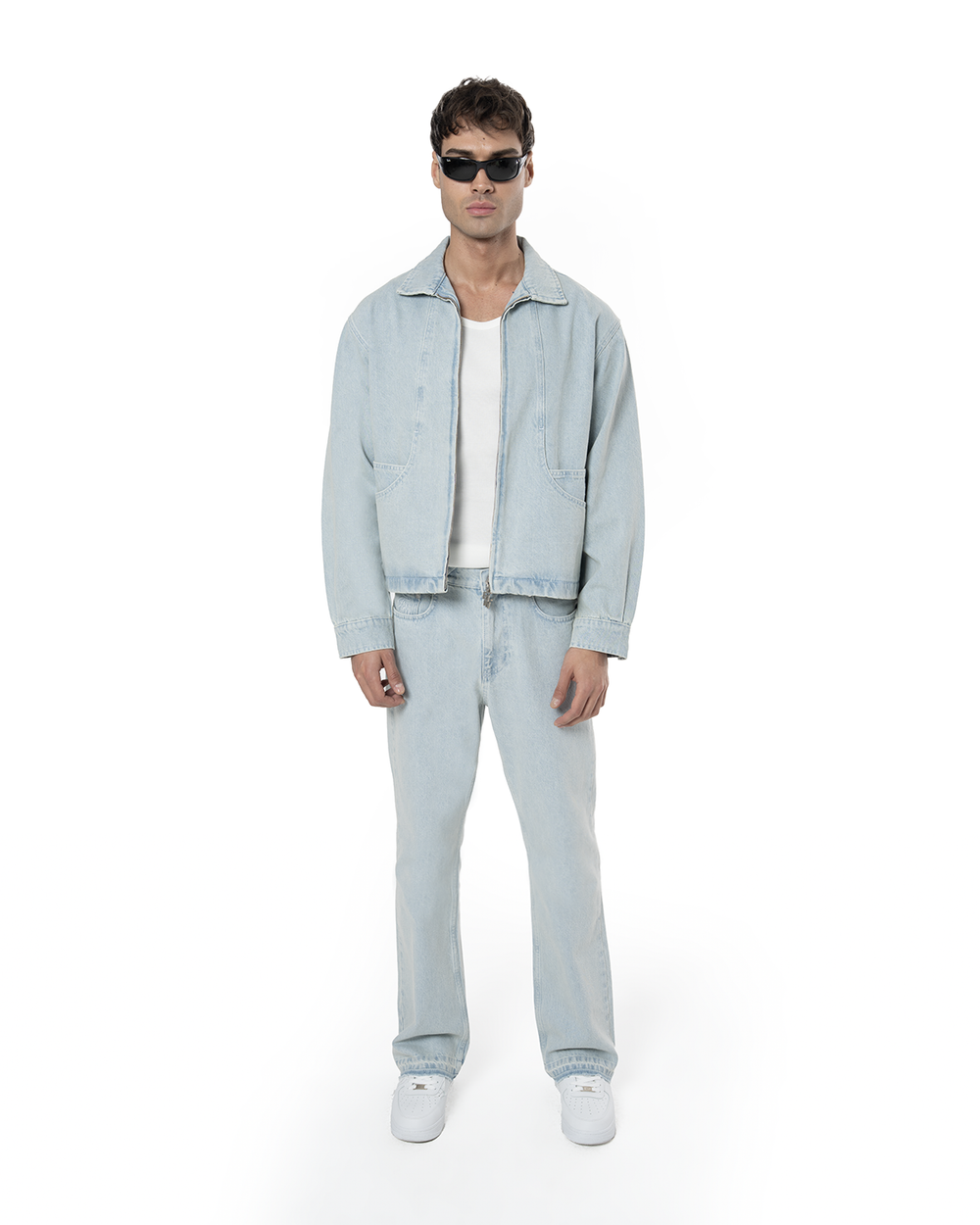 UNISEX SIGNATURE DENIM JACKET - LIGHT BLUE