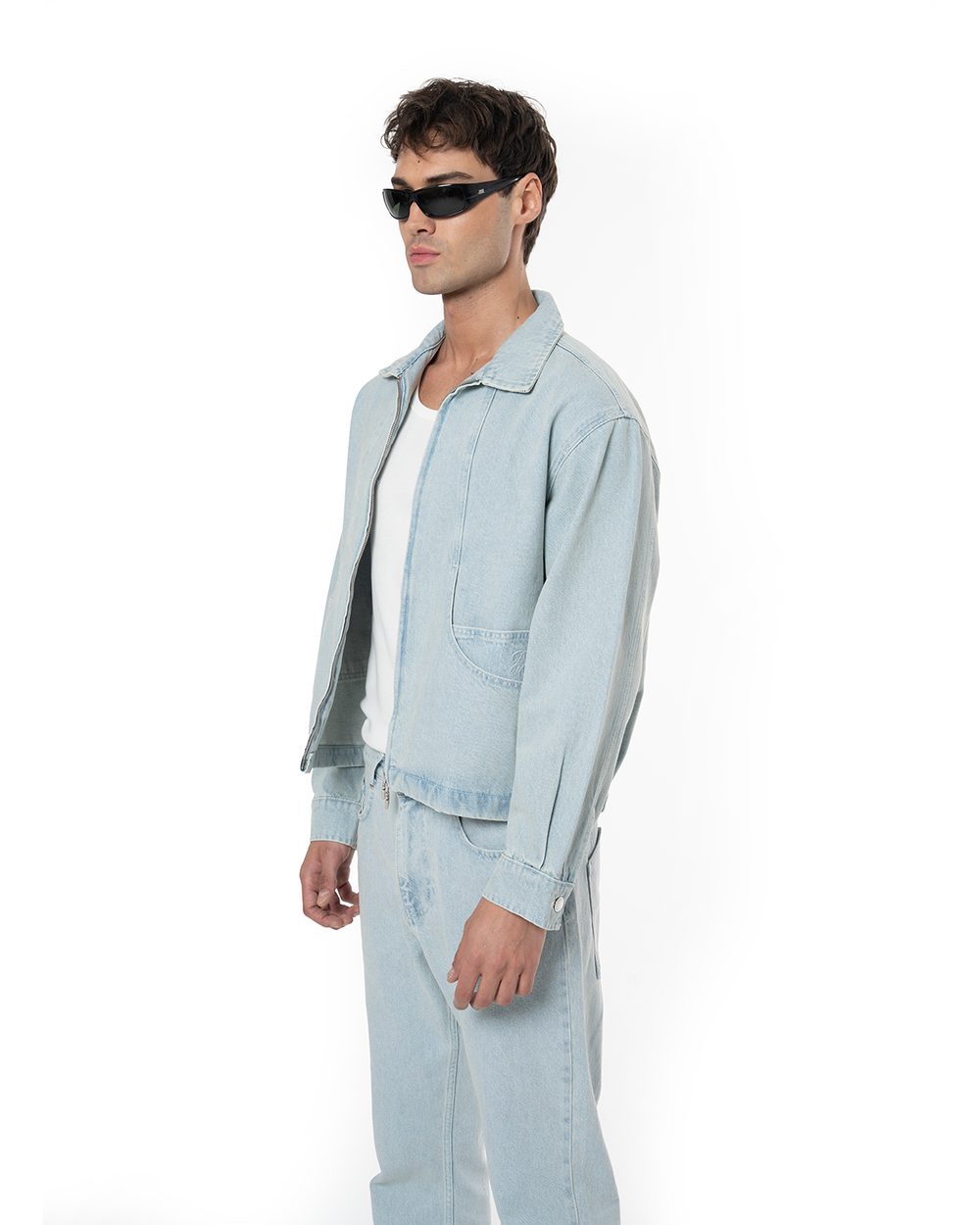 UNISEX SIGNATURE DENIM JACKET - LIGHT BLUE