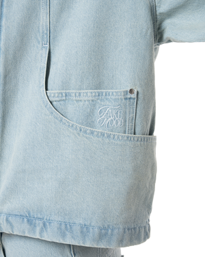UNISEX SIGNATURE DENIM JACKET - LIGHT BLUE