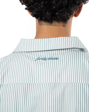 UNISEX STRIPED SLEEVE GOLF CLUB SHIRT - GREEN