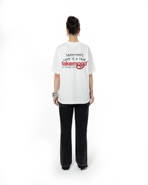 UNISEX LOVE IS A TRAP LIMITED EDITION TEE - WHITE