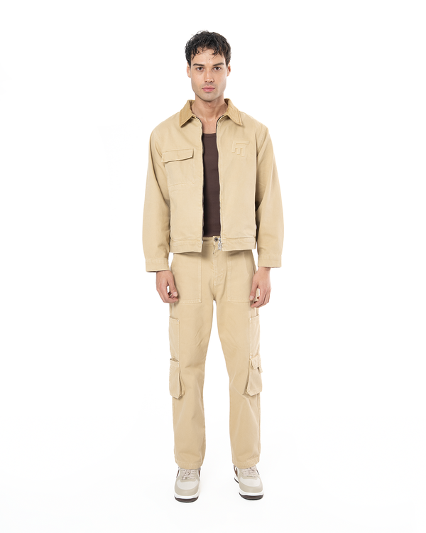 UNISEX DETROIT NON DENIM JACKET - CAMEL
