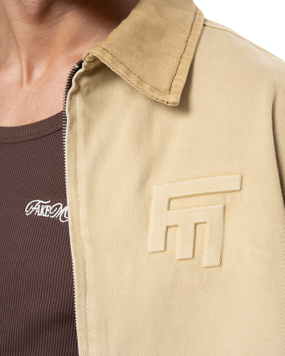UNISEX DETROIT NON DENIM JACKET - CAMEL