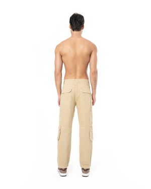 UNISEX DETROIT NON DENIM CARGO PANTS - CAMEL