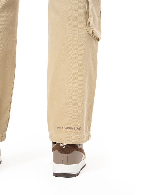 UNISEX DETROIT NON DENIM CARGO PANTS - CAMEL