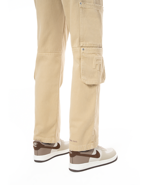 UNISEX DETROIT NON DENIM CARGO PANTS - CAMEL