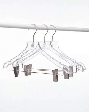 FM TRANSPARENT BOTTOM HANGER - PACK OF 3