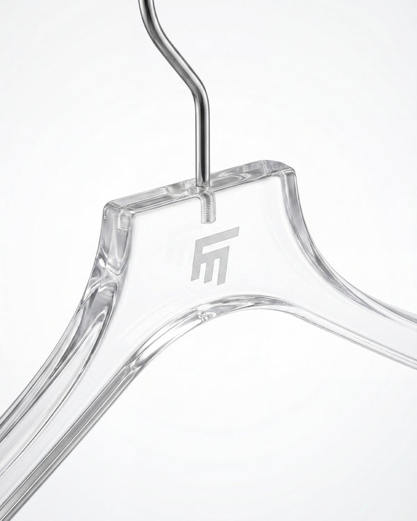 FM TRANSPARENT TOP HANGER - PACK OF 3