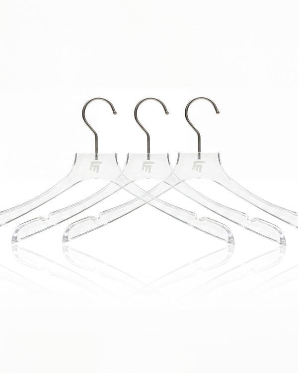 FM TRANSPARENT TOP HANGER - PACK OF 3