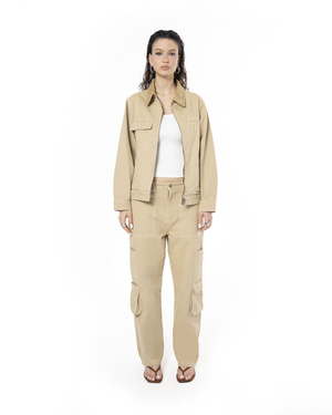 UNISEX DETROIT NON DENIM JACKET - CAMEL
