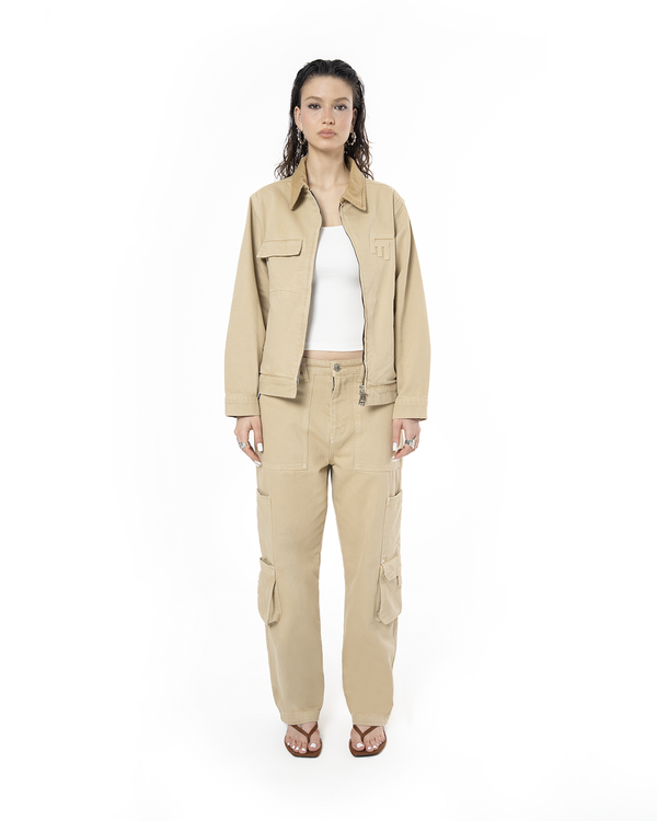 UNISEX DETROIT NON DENIM JACKET - CAMEL