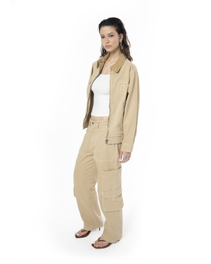 UNISEX DETROIT NON DENIM JACKET - CAMEL