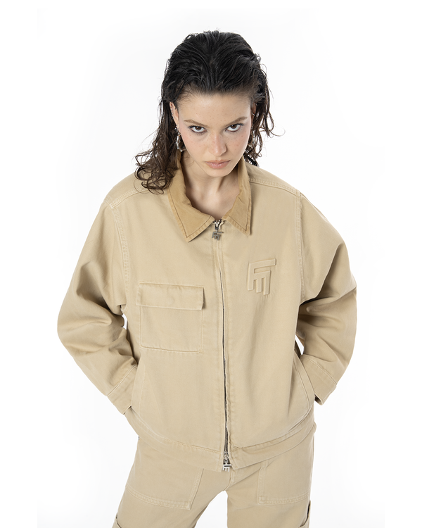 UNISEX DETROIT NON DENIM JACKET - CAMEL