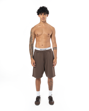 UNISEX GARMENT DYE SIGNATURE SHORT - COCOA BROWN
