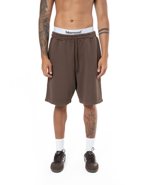 UNISEX GARMENT DYE SIGNATURE SHORT - COCOA BROWN