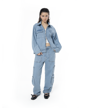 UNISEX DETROIT DENIM JACKET - BLUE