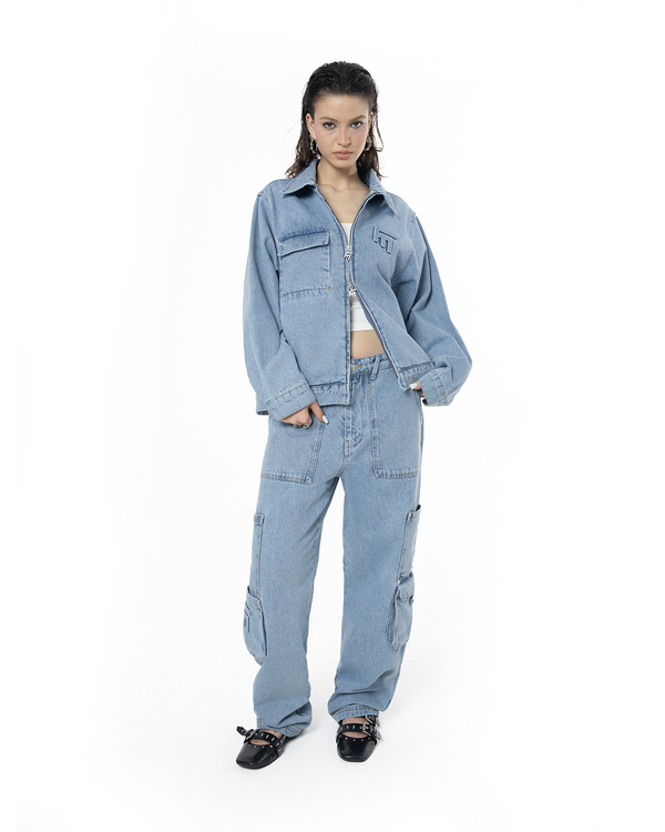 UNISEX DETROIT DENIM JACKET - BLUE