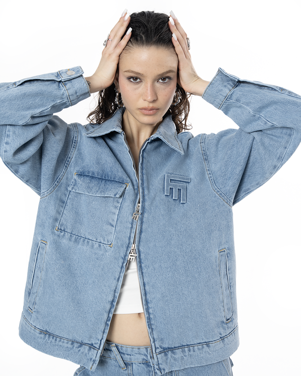 UNISEX DETROIT DENIM JACKET - BLUE