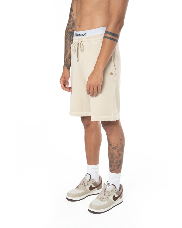 UNISEX GARMENT DYE SIGNATURE SHORT - CREAM