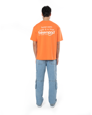 UNISEX LOVE IS A TRAP LIMITED EDITION TEE - ORANGE