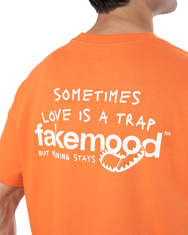 UNISEX LOVE IS A TRAP LIMITED EDITION TEE - ORANGE