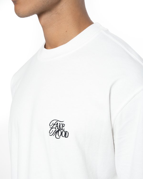 UNISEX GARMENT DYE SIGNATURE TEE - WHITE