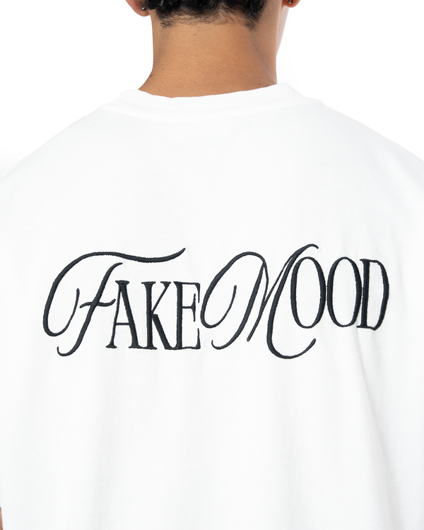 UNISEX GARMENT DYE SIGNATURE TEE - WHITE